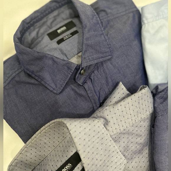 BUNDLE of 6 (six) Hugo Boss slim fit shirts - Picture 4 of 9